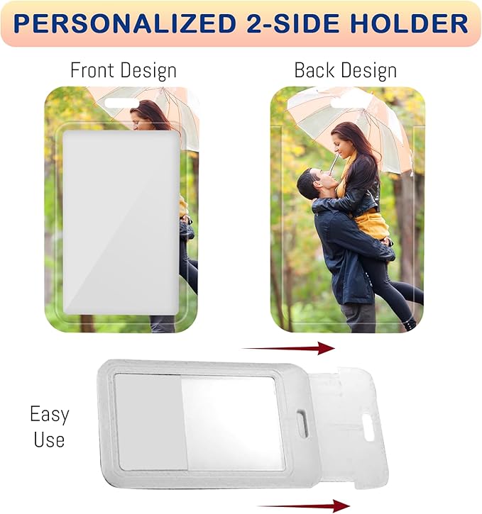 Custom Badge Holder ID Card Hold Case, Personalized Retractable Badges Holders - Image 2