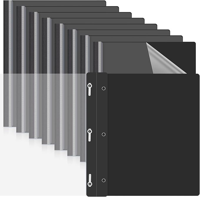 Teling 48 Pcs Clear Front Report Covers by Teling