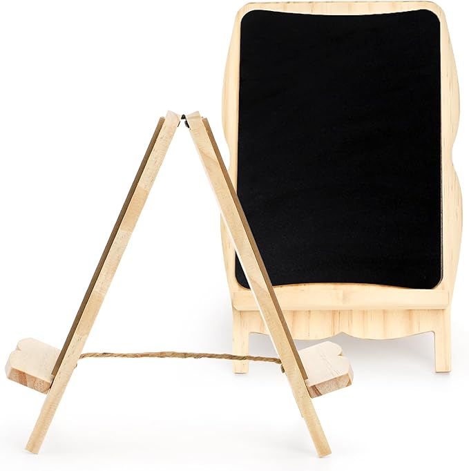 Tosnail 2 Pack Small Framed Tabletop Chalkboard Signs, 5 x 8 Inches - Image 3
