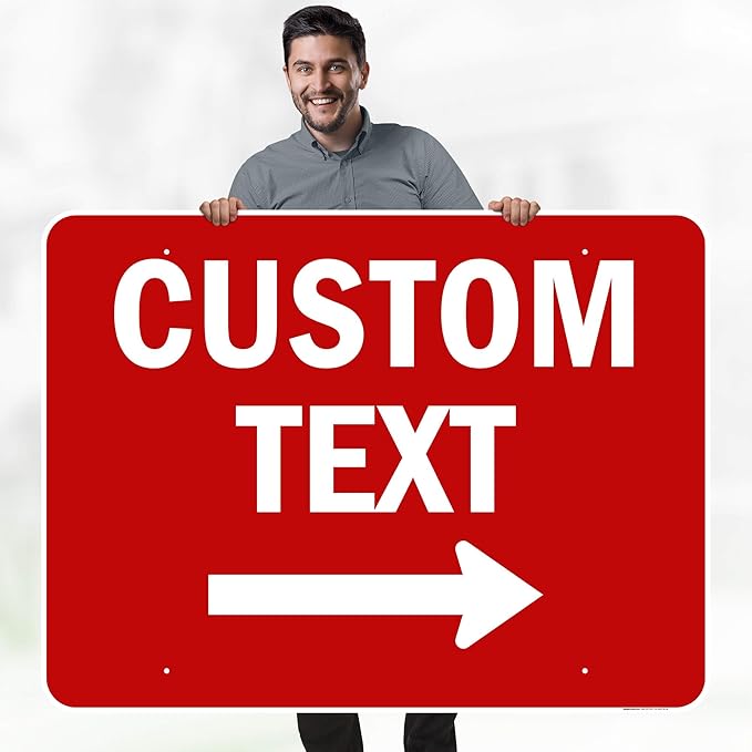 Custom Arrow, Custom Directional Sign, Right Arrow, 36x48 Inches, Rust Free - Image 2