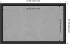 Amanti Art Black Framed Magnetic Board 27x43 Large Vision Board - Image 2
