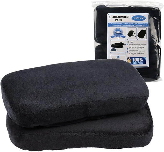 Sunnors Chair Armrest Pads, Memory Foam Office Chair Arm Covers and Elbow Pillow - Image 7