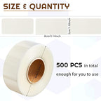 Zonon 1000 Pcs Clear Labels Label Protector Clear Stickers Wafer Seals - Image 2