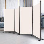 CHOSENM Room Divider, 4 Panel Folding Privacy Screens - Image 6