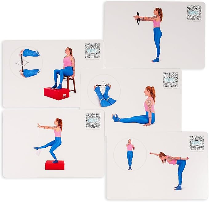 OnlinePilatesClasses Pilates Accessories Flashcards, 79 All-Levels Illustrated - Image 3