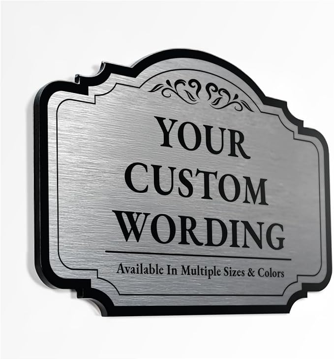 Custom Decorative Outdoor Signs, Personalized Aluminum, Customized Driveway Sign by SpeedyOrders
