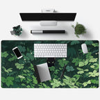 Black Cat Anime Desk Gaming Mat, XL Green & Large, 31.5x15.8in, - Image 3