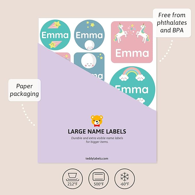 Large Name Labels for Kids - Image 3
