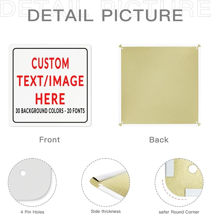 Custom Sign Personalized Custom Metal Sign, Customize - Image 5