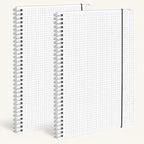 BESARME 80 Sheets Graph Paper Spiral Notebook 8.5" × 11" by BESARME