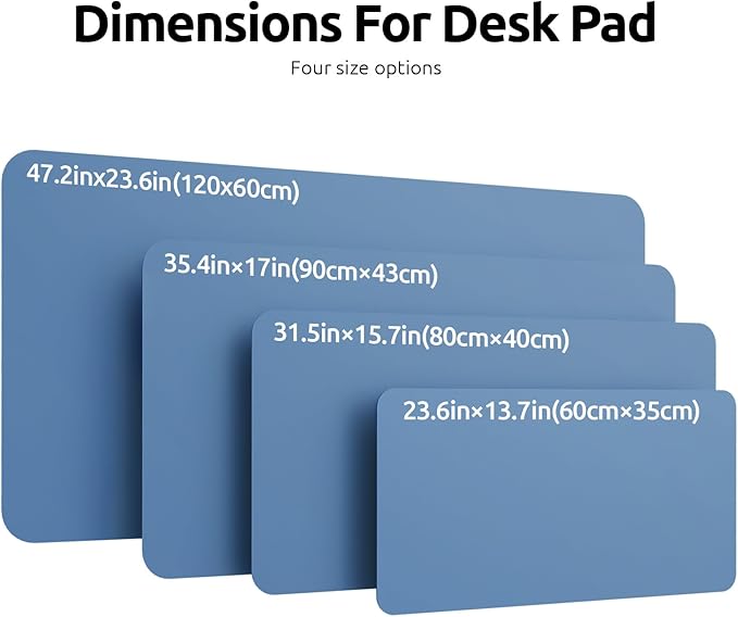 YSAGi Leather Desk Protector, Office Mat, Large Mouse Mat, Non-Slip PU Leather - Image 8