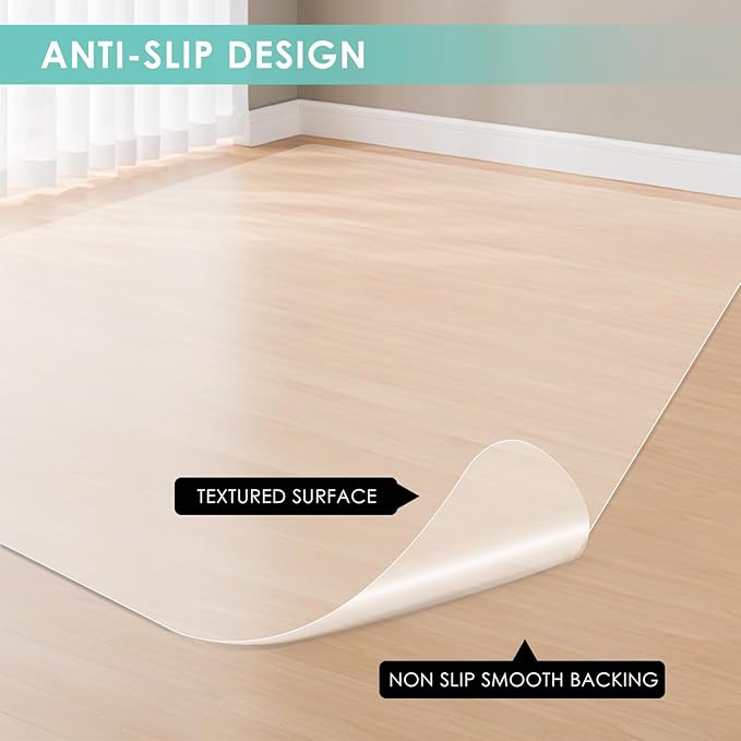 Vicwe Office Chair Mat for Hardwood Floor, Computer Chair Mats for Hardwood - Image 6