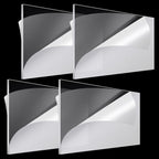Roowest 4 Pcs 24 x 48 Inch, 1/4 Inch Thick Clear Acrylic Plexiglass Sheets