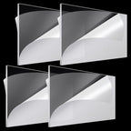Roowest 4 Pcs 24 x 48 Inch, 1/8 Inch Thick Clear Acrylic Plexiglass Sheets