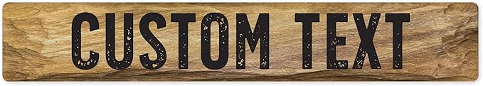 Custom Sign, Custom Street Sign, 11 Font Colors, 13 Font Styles, 4 Hole Options by MySignCenter