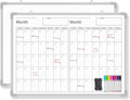 Lincia 36" x 12" Magnetic Horizontal 2 Month Dry Erase Calendar by Lincia