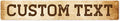 Custom Sign, Custom Street Sign, 11 Font Colors, 13 Font Styles, 4 Hole Options by MySignCenter