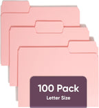 Smead Standard File Folders, 1/3-Cut Tabs, Letter Size