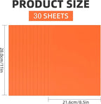 30 Sheets Orange Cardstock 8.5'' x 11'', 250gsm/90lb Heavyweight Cover - Image 2