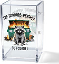 Vgrti The Horrors Persist But So Do I Acrylic Cosmetic Pencil Pen Holder Cup by Unknown