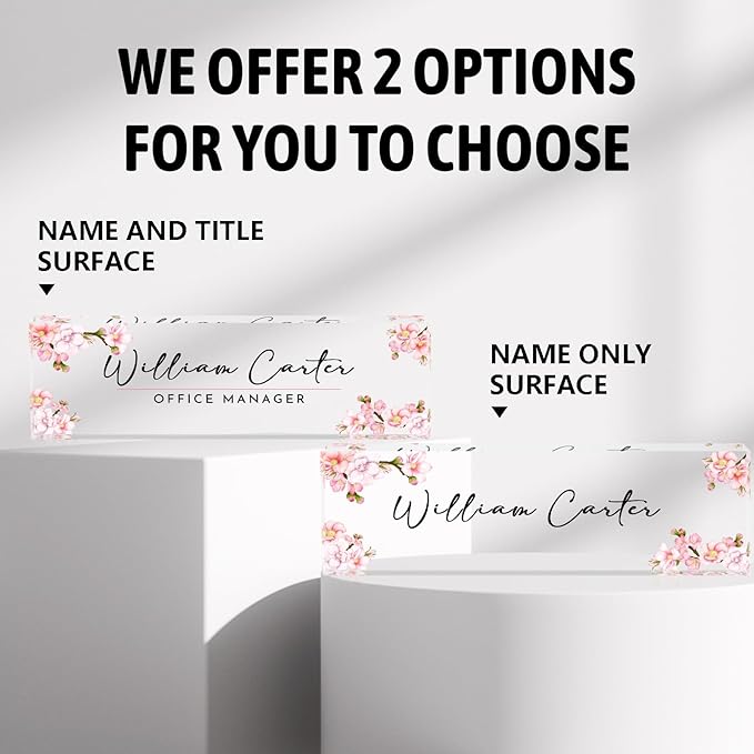 Personalized Name Plate for Desk Custom Acrylic Desk Name Plate Custom Employee - Image 6