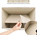 Bagnizer Large 22 Quart Linen Fabric Foldable Storage Bin Cube Organizer Basket - Image 4