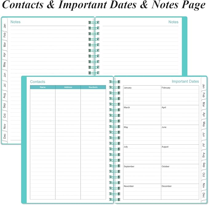2026 Planner - A5 Weekly & Monthly Planner Spiral Bound, January 2026 - - Image 6