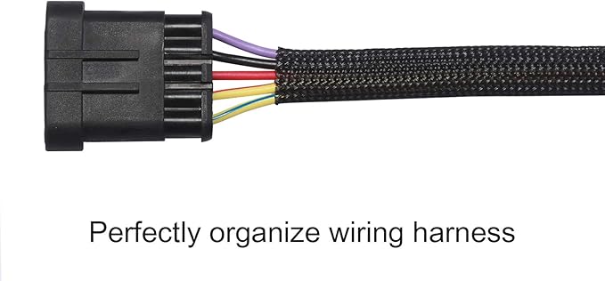 100ft - 1/8 inch PET Expandable Braided Sleeving – Black – Alex Tech Braided - Image 3