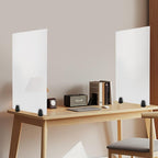 2 Packs Dual Frosted Plexiglass Desk Privacy Panels, 30 x 18 Inch Acrylic - Image 2