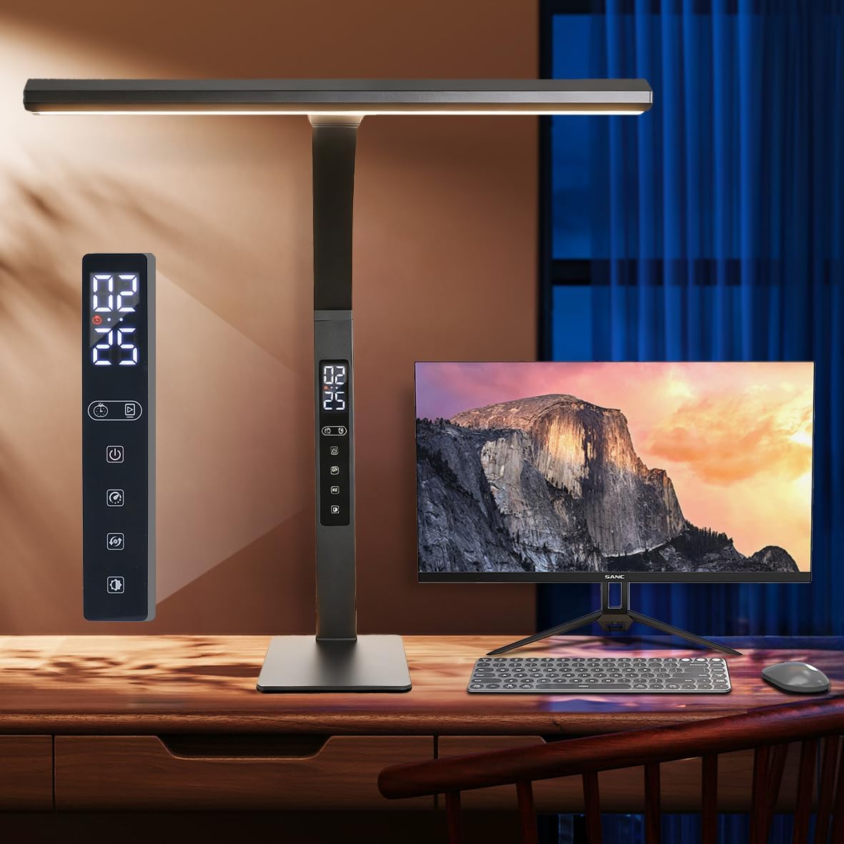 LED desk lamp for home office, architect computer work light,Touch color temp...