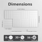 G Gamit Large Felt Wall Tiles Bulletin Board, Large Cork Board Alternative - Image 2
