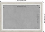 Amanti Art Silver Framed Magnetic Board 14x20 Small Vision Board - Image 4
