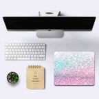 IMAYONDIA Pink Blue Sparkly Mouse Pad Cute, Rectangle Non-Slip Rubber Glitter - Image 6