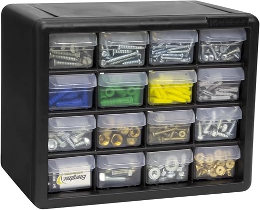 Akro-Mils 16-Drawer Plastic Drawer Storage Cabinet - Image 12