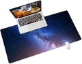 QIYI Desk Pad, Galaxy PU Leather Desk Blotter Protector, Waterproof Computer by QIYI
