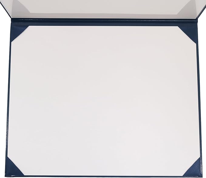 GraduationMall 11"x14" Imprinted Padded Diploma Cover Certificate Holder Navy - Image 3