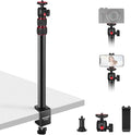 NEEWER Camera Desk Mount with Phone Holder & 360° Ball Head, Desktop Stand by Neewer
