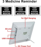 Aowasi Digital Day Calendar Clock Auto-Diming & 8 Alarms Options Extra Large - Image 4