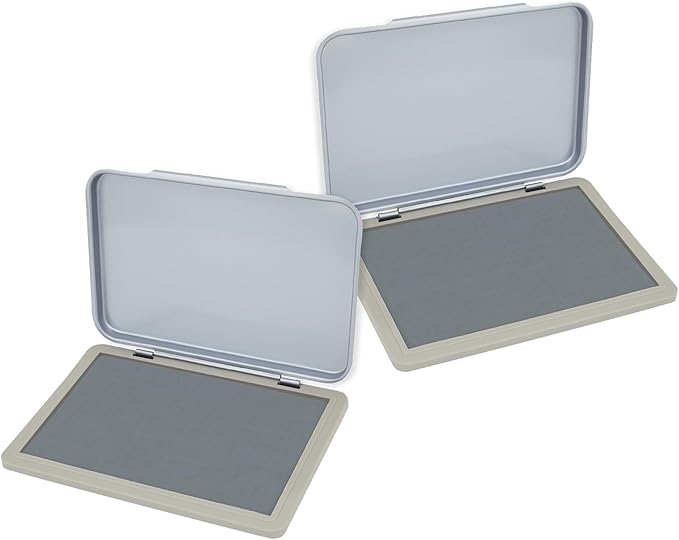 2 Pack Metal Case Stamp Pad Medium Size by ZIGEL