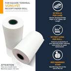Vonlyst Receipt Paper Roll for Square Terminal Credit Card Machine - Image 4