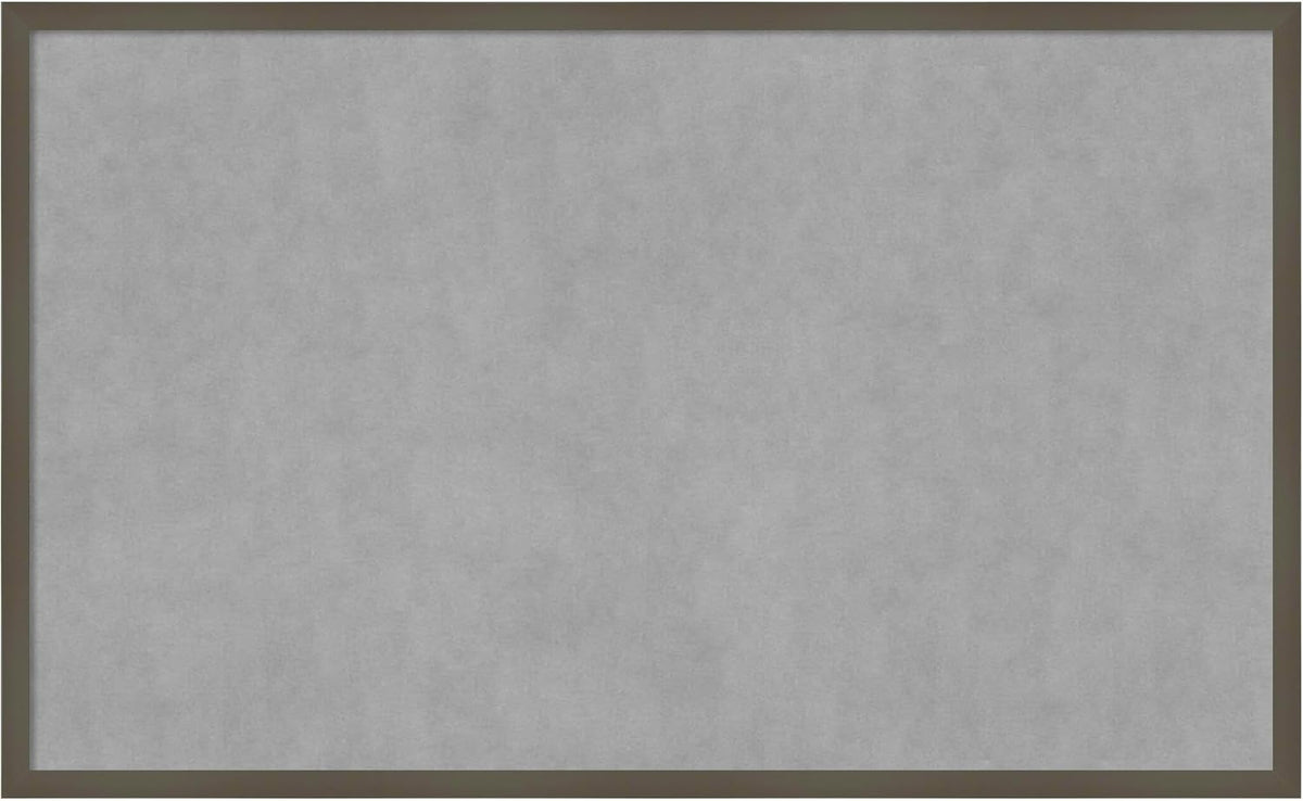 Amanti Art Grey Framed Magnetic Board 25x41 Large Vision Board