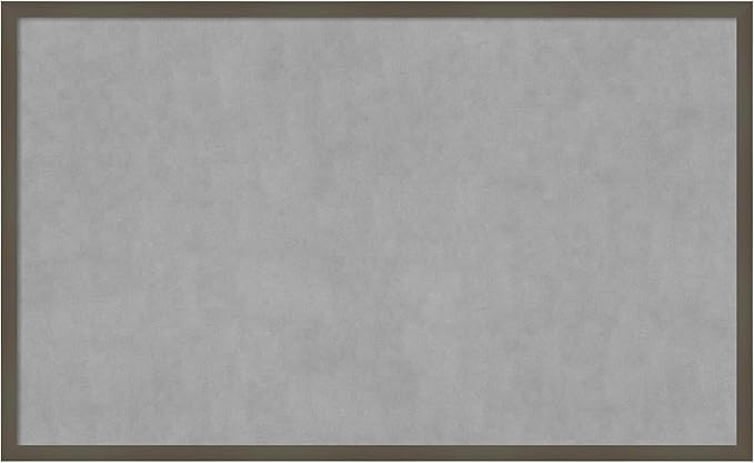 Amanti Art Grey Framed Magnetic Board 25x41 Large Vision Board by AmantiArt