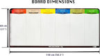 PMXBOARD 6 Column Magnetic Kanban Board, Scrum Board Flex Whiteboard Kit. Agile - Image 6