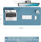 YSAGi Non-Slip Leather Desk Pad L Size, Waterproof Laptop Computer Desk - Image 7