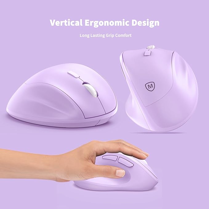 Ergonomic Wireless Mouse with USB Receiver - Image 3