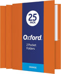 Oxford Twin-Pocket Folders, Textured Paper, Letter Size, Holds 100 Sheets by Oxford