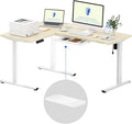 FLEXISPOT L Shaped Standing Desk, 63 x 47 Inch Electric Height Adjustable by FlexiSpot