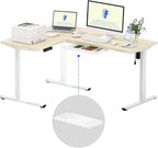 FLEXISPOT L Shaped Standing Desk, 63 x 47 Inch Electric Height Adjustable by FlexiSpot