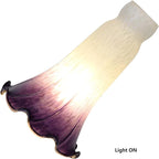 Bieye LS102 Lily Flower Blown Glass Lampshade - Image 2