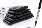 Volcanics Black Dry Erase Markers Low Odor Fine Whiteboard Markers Thin Box of - Image 2